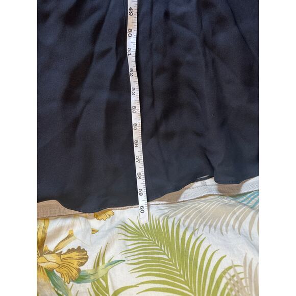 St. John Maxi Gown sz 8 Black Flamingo Print Halter Dress Floral Elegant party - Picture 9 of 12